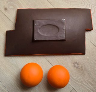Centro de mesa decorativo naranja