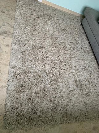 Alfombra mullida gris 170x240 cm