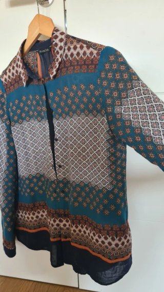Camisa Massimo Dutti Estampada Talla S/M