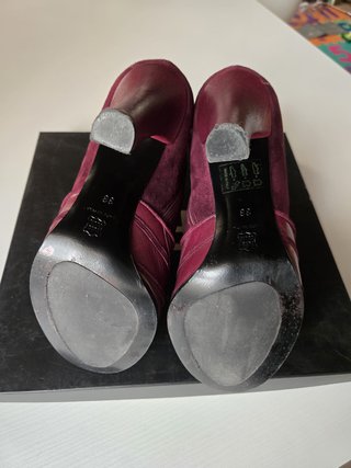 Stivaletti Lerre Pelle Bordeaux