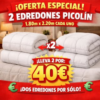 Edredón Pikolin 1.80x2.20 Blanco
