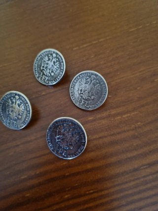 Botones metal, de 1/4 de florin imperio hungaro