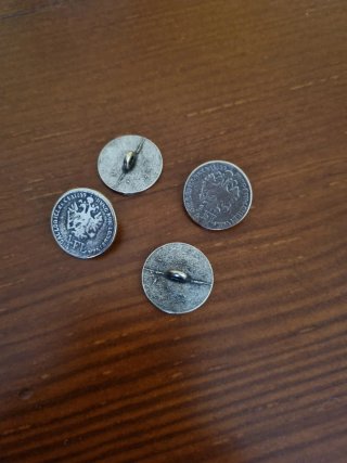 Botones metal, de 1/4 de florin imperio hungaro