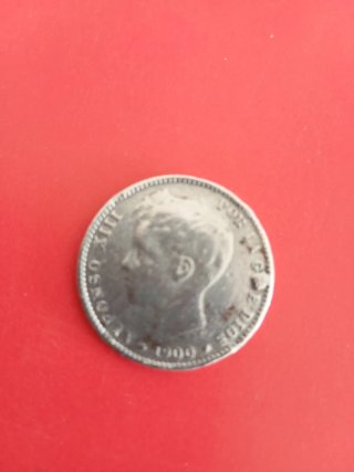 Una peseta de plata