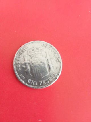 Una peseta de plata