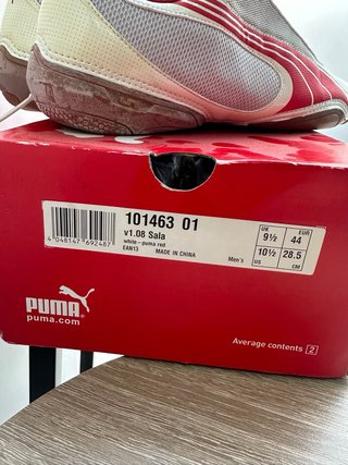 Zapatillas Puma Talla 44 Roja y Blanca