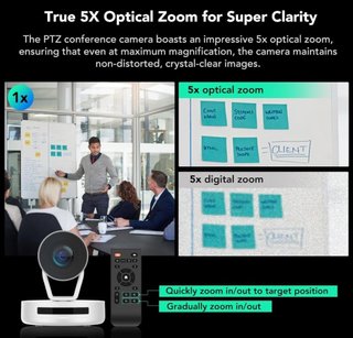 Nuroum V403 Webcam PTZ Zoom 5X FHD - Nuova