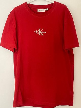 Camiseta Calvin Klein Jeans Roja Talla M origorigi