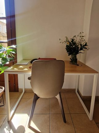 Escritorio madera y metal