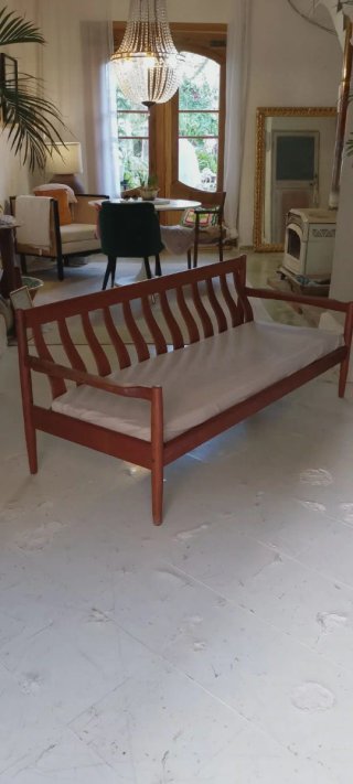 Sofá Vintage Nórdico Madera y Tela