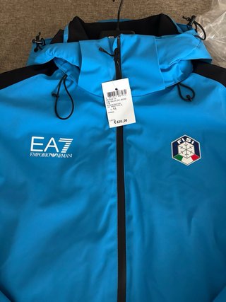 Giacca EA7 Emporio Armani FISI Sci Blu Italia XL