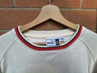 Felpa Puma Vintage Beige Rossa Taglia XL