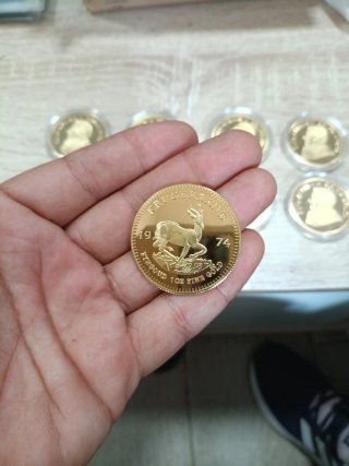 Lote 8 monedas réplica coleccionista Krugerland
