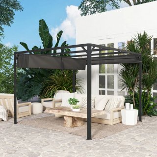 Pérgola Aluminio 3x3m con Techo Deslizable