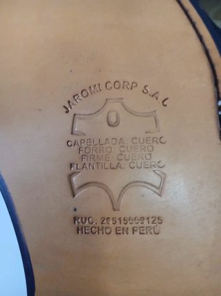 Zapatos de cuero negros para hombre