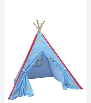 Tienda tipi infantil con estrellas