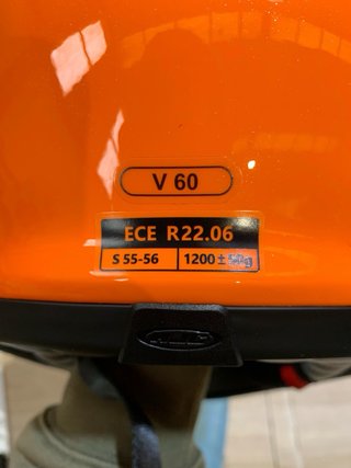 Casco Moto HJC V60 Flame MC27 Talla S (55-56 cm)