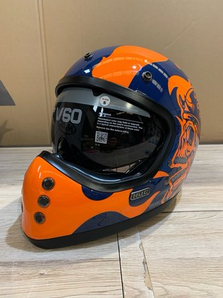 Casco Moto HJC V60 Flame MC27 Talla S (55-56 cm)