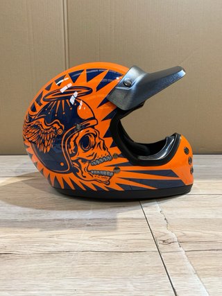 Casco Moto HJC V60 Flame MC27 Talla S (55-56 cm)