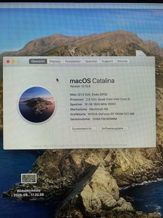 iMac 2012 21.5 Inch 16GB Quad-Core i5