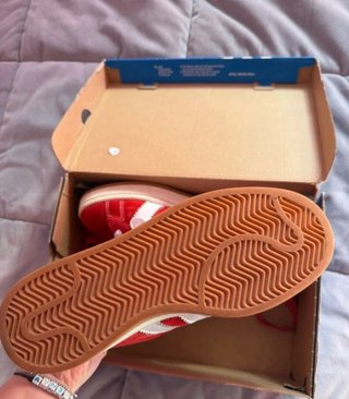 Adidas Campus 00s Unisex Rosse Bianche