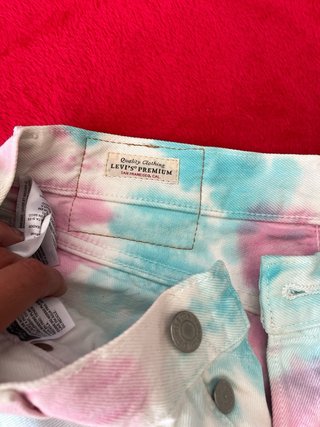 Vaqueros cortos tie-dye