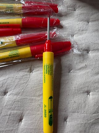 Set 6 bolígrafos para marcar de cabeza larga