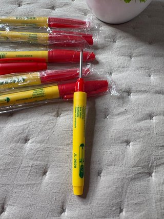 Set 6 bolígrafos para marcar de cabeza larga