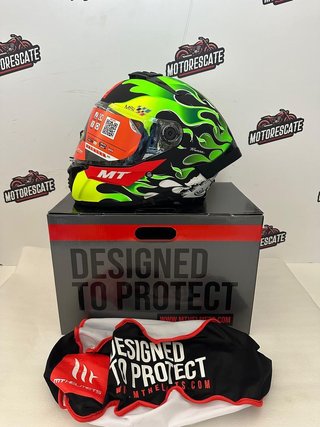 Casco integral marca MT Nuevo Replica piloto T-M