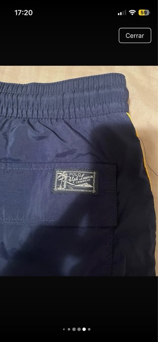 Bañador Ralph Lauren Azul y Amarillo Talla M