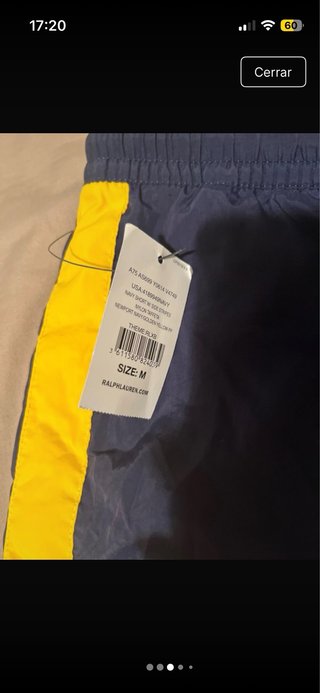 Bañador Ralph Lauren Azul y Amarillo Talla M