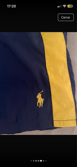 Bañador Ralph Lauren Azul y Amarillo Talla M