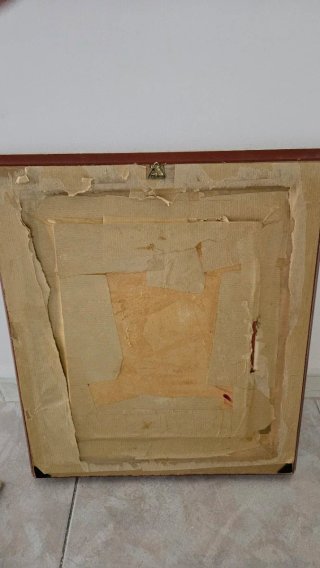 Quadro antico con cornice dorata