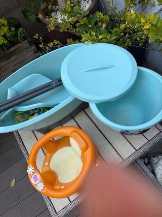 Bañera bebé pack completo (patas/soporte/silla)