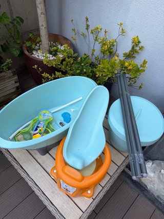 Bañera bebé pack completo (patas/soporte/silla)
