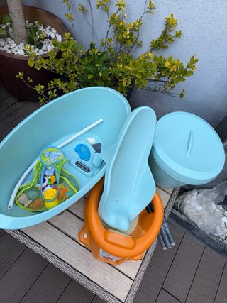 Bañera bebé pack completo (patas/soporte/silla)