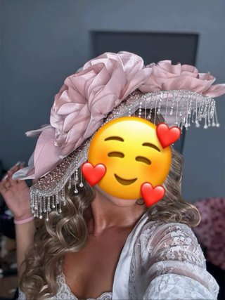 Vestido de boda gitana rosa y dorado