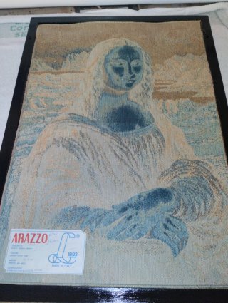 Tapiz Mona Lisa Beige y Azul