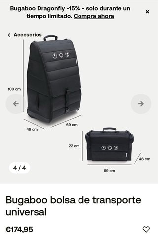 Bolsa de transporte Bugaboo
