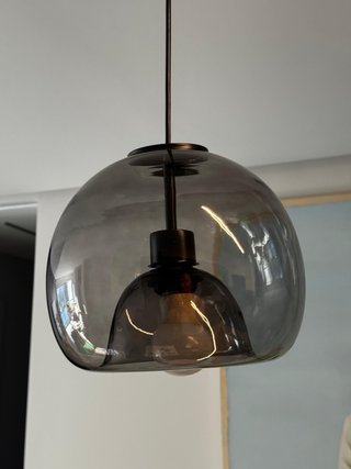 Lampara de techo colgante de cristal