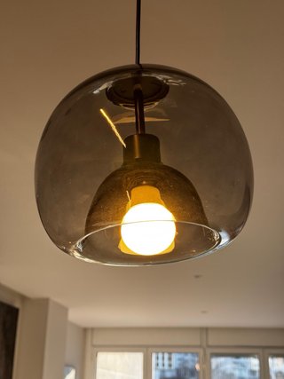 Lampara de techo colgante de cristal