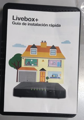 Modem Router Livebox+ con cable de red y manual
