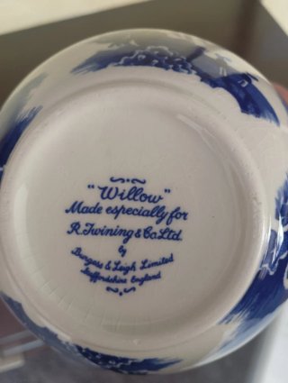Vaso Porcellana Royal Cauldron Motivo Willow