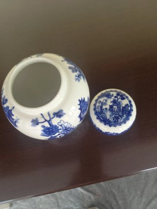 Vaso Porcellana Royal Cauldron Motivo Willow