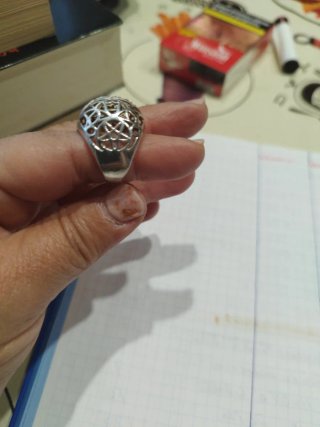 Anillo diseño estrellas y otro con los ositos