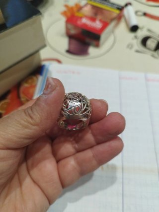 Anillo diseño estrellas y otro con los ositos