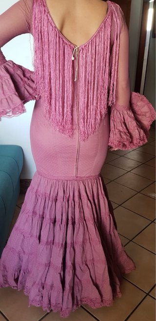 Traje Flamenca Talla 38/40 Rosa
