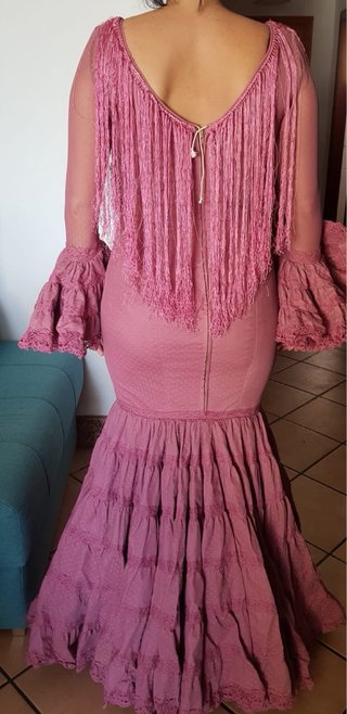 Traje Flamenca Talla 38/40 Rosa