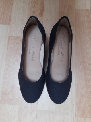 Alpargatas cuña Torres azul marino talla 38