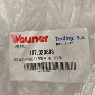 REJILLA ANTINIEBLAS DELANTERA DERECHA AUDI A4 NUEVO 107020803